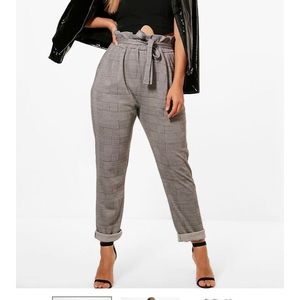 BOOHOO Paper-bag Trousers